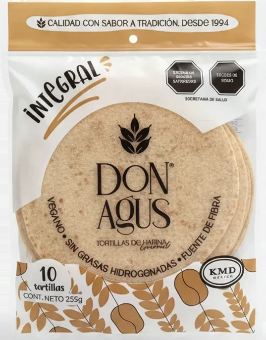 Tortillas Don Agus sabor Integral