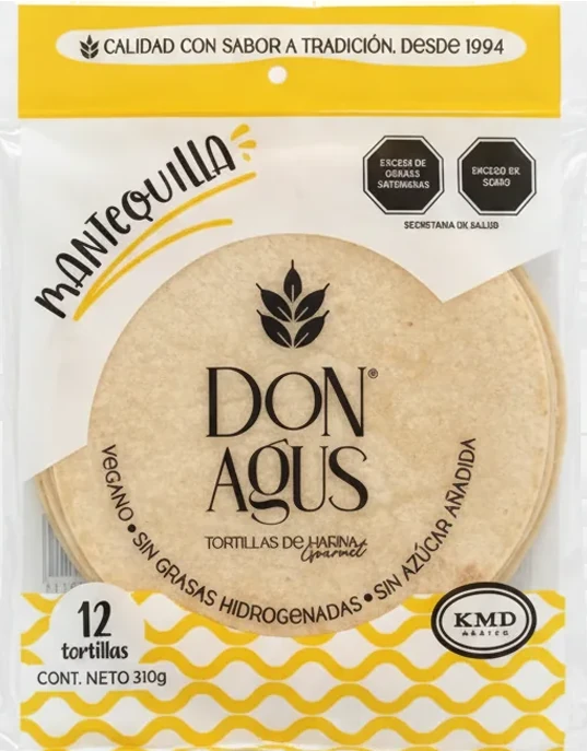 Tortillas Don Agus sabor Mantequilla
