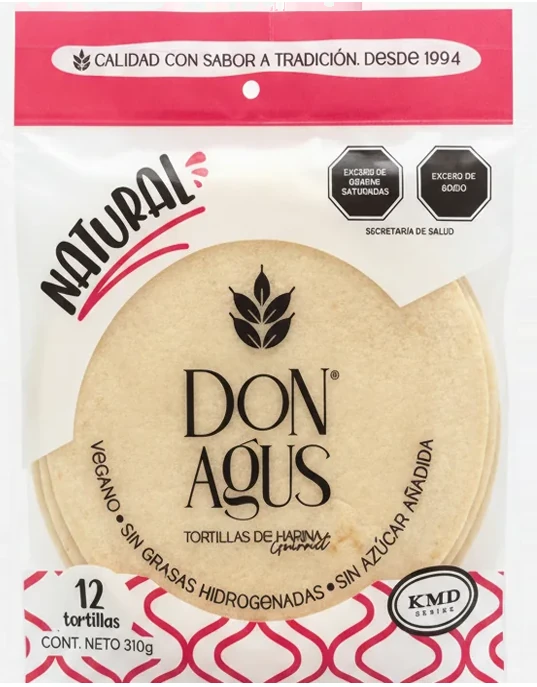 Tortillas Don Agus sabor Natural